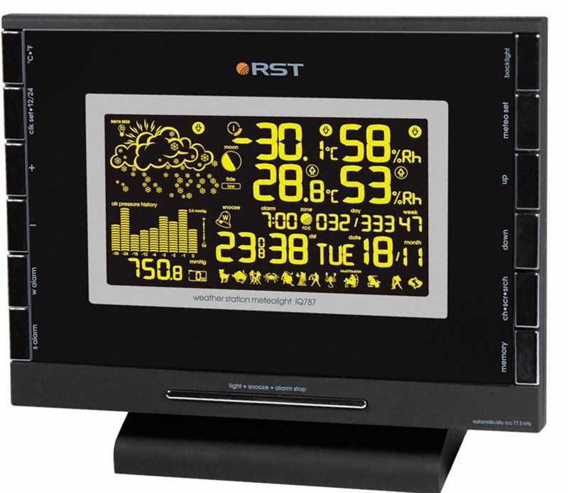 Профессиональная домашняя метеостанция RST 02785 является одной из наиболее продаваемых моделей в 2017 году