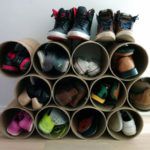 Удобная система хранения: обувница в прихожую