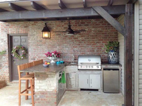 Как обустроить самому летнюю кухню на даче: лучшие проекты с фото