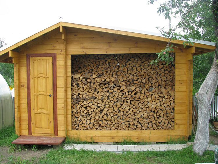 постройка для хранения дров