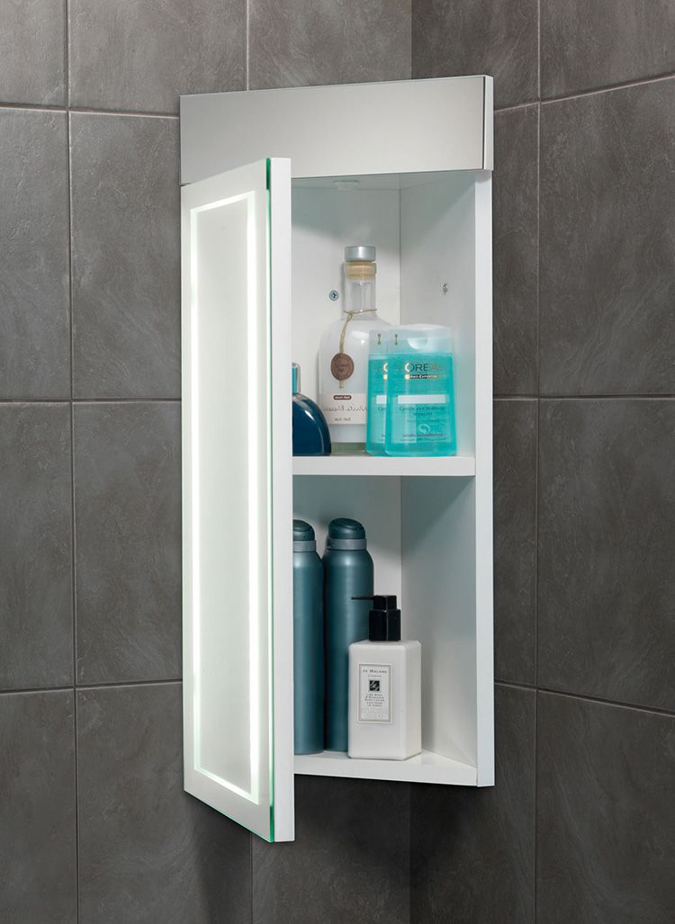 Навесные угловые шкафы для ванной комнаты: виды и характеристики