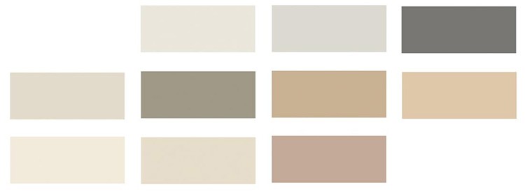 Beige palette, combinations (Сочетание бежевого цвета)