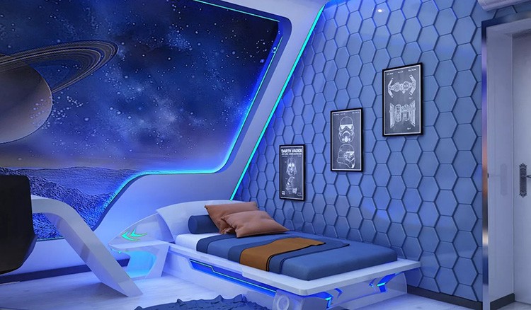 детская комната в космическом стиле