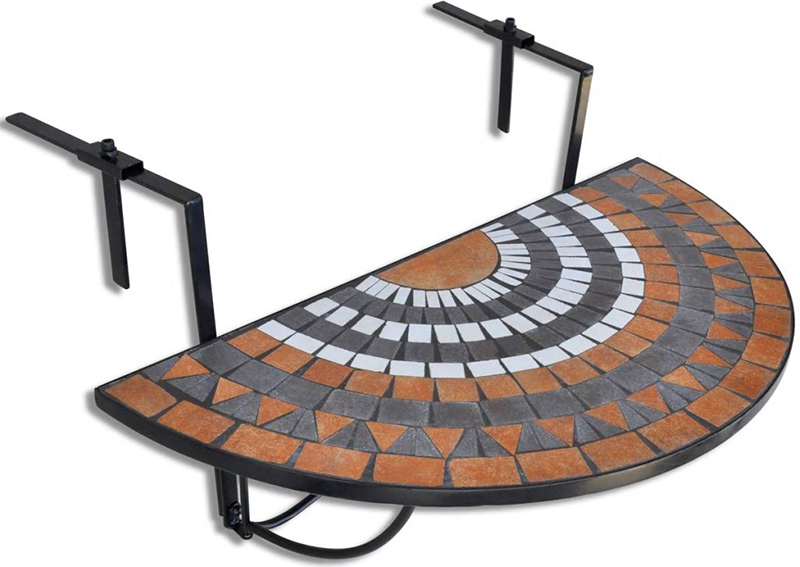 Отходы керамической плитки можно использовать для создания мозаики на столешнице