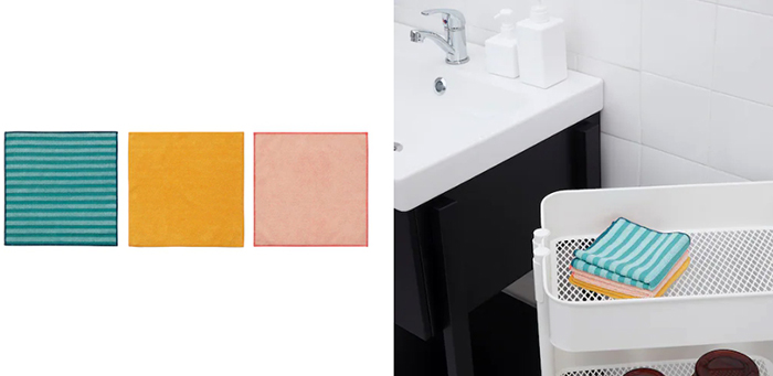 Три цвета упрощают работу по дому: используйте салфетку каждого цвета для уборки разных поверхностей